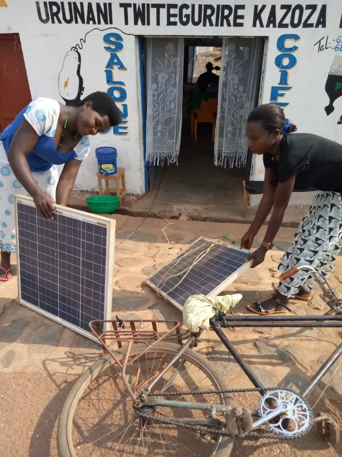 Ariella benefits from using the solar panel in her daily activities. 