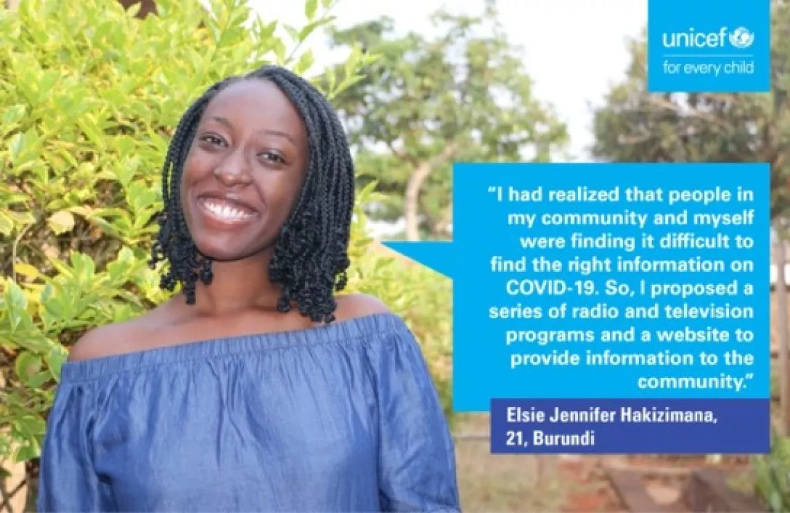 ELSIE JENNIFER HAKIZIMANA, 21 years old, BUJUMBURA