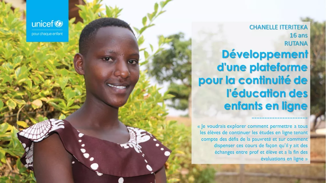 CHANELLE ITERITEKA, 16 years old, RUTANA