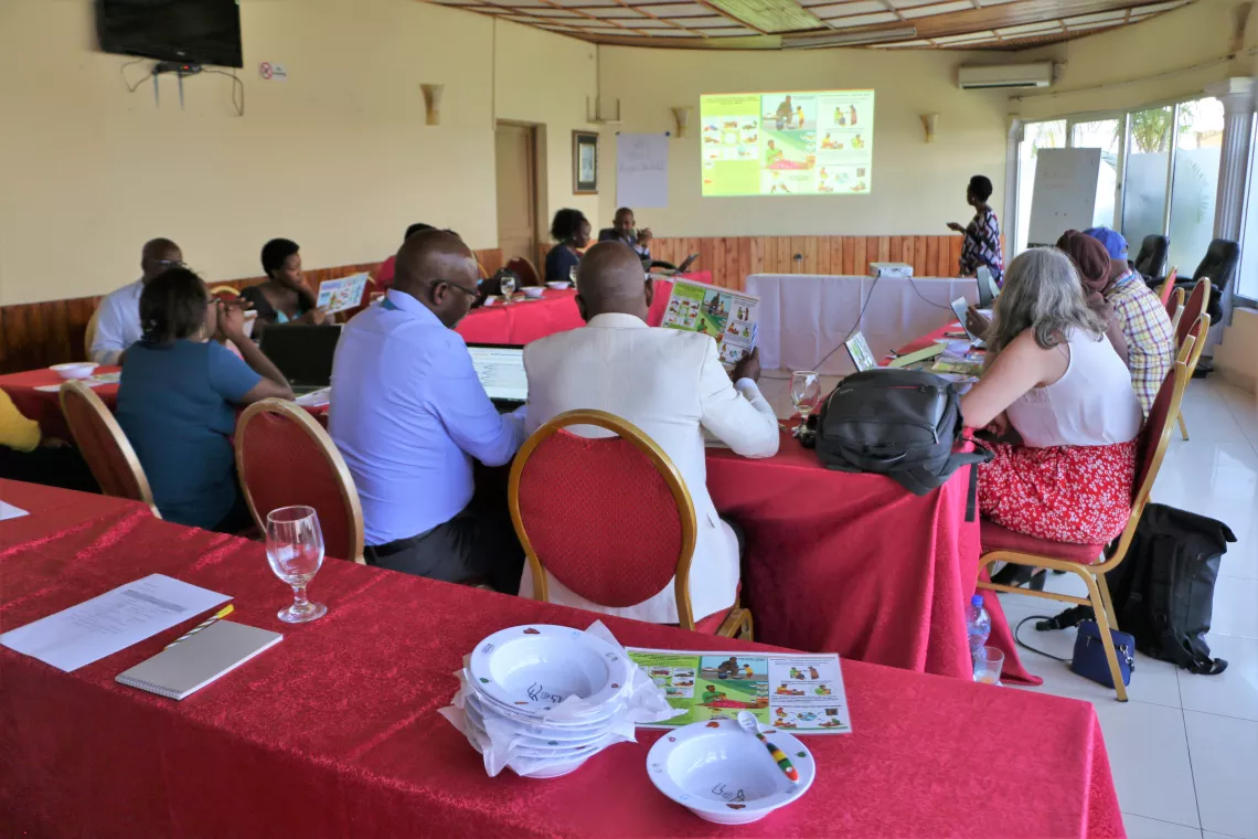 Pr&eacute;sentation de l'utilisation du toolkit par Francine NIYIZIGAMA, charg&eacute;e de la pr&eacute;vention de la malnutrition &agrave; PRONIANUT.