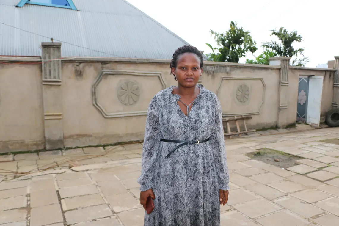  Evelyne Nshimirimana, pr&eacute;sidente du Forum des femmes de Butaganzwa