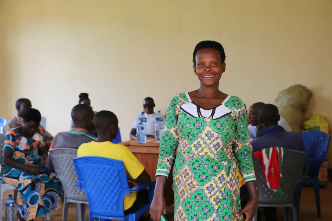  Agn&egrave;s Ndihokubwayo, cheffe de la colline Nyagashubi (zone Rugongo)