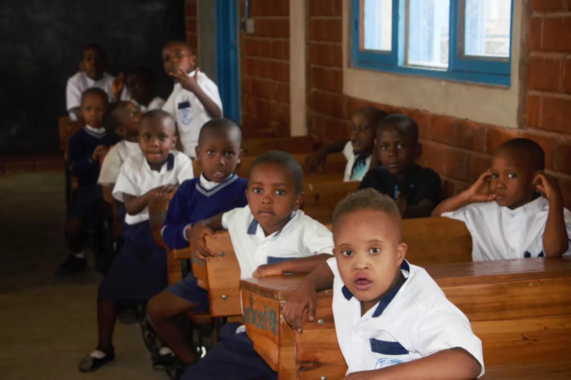First-grade children; some of them living with disabilities