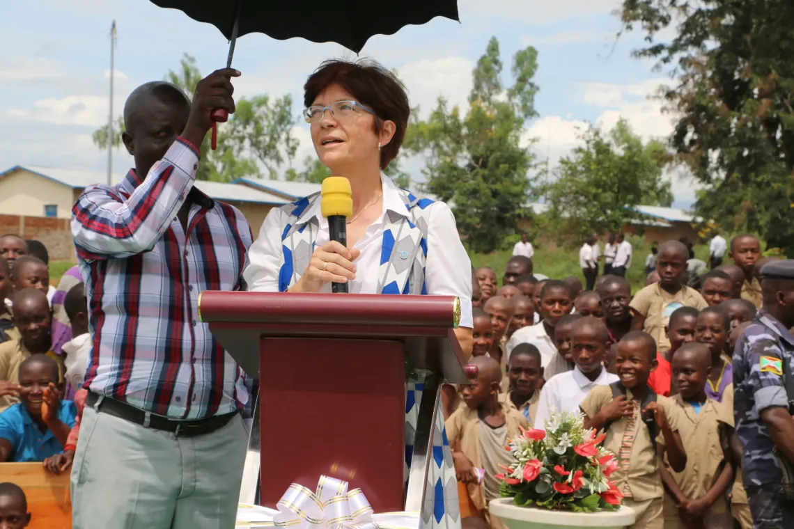  France B&eacute;gin, Repr&eacute;sentante de l&rsquo;UNICEF au Burundi 