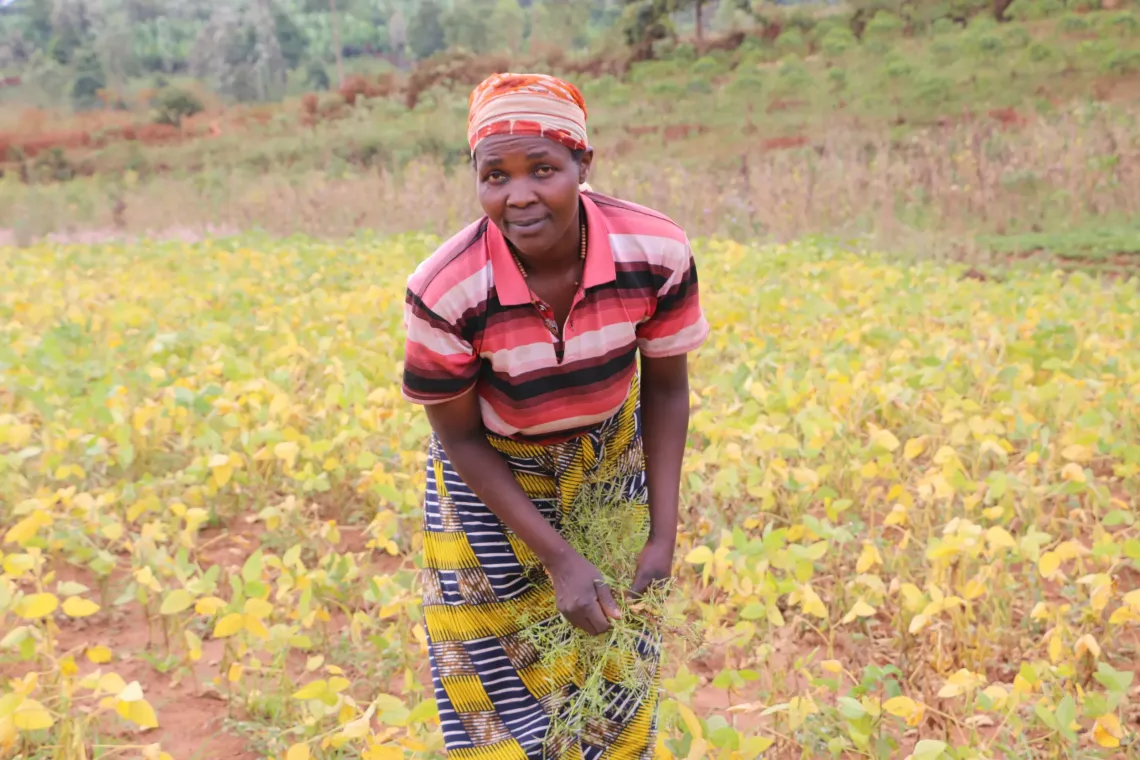  Josephine, pr&eacute;sidente de l&rsquo;AVEC &laquo; Shigikira Umukenyezi &raquo;.