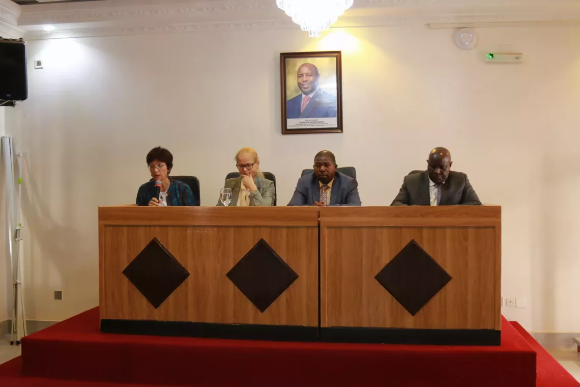 Intervention de Mme France B&eacute;gin pendant la rencontre du COPIL, Gitega.