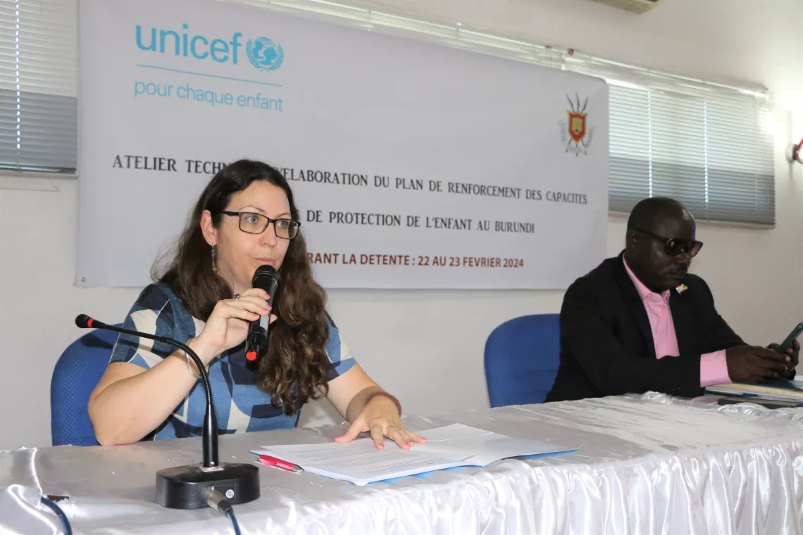 Opening speech by the Permanent Secretary of the MSNASDPHG and the UNICEF Deputy Programme Representative    