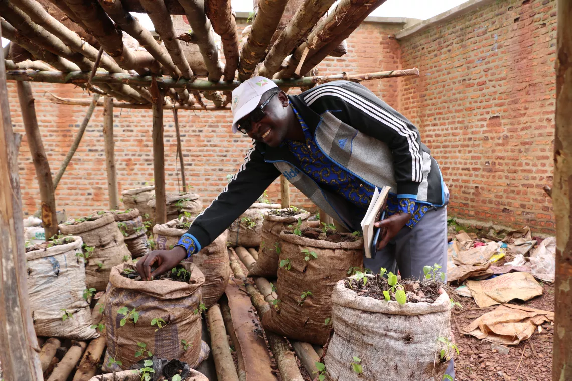 Oscar Sinzinkayo, Science and Technology teacher at Kabari Basic School.