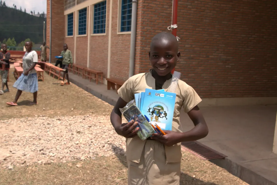 Nadine Nyeniteka, a beneficiary of the &ldquo;Back to School 2026&rdquo; campaign in Butaganzwa, Buhumuza Province