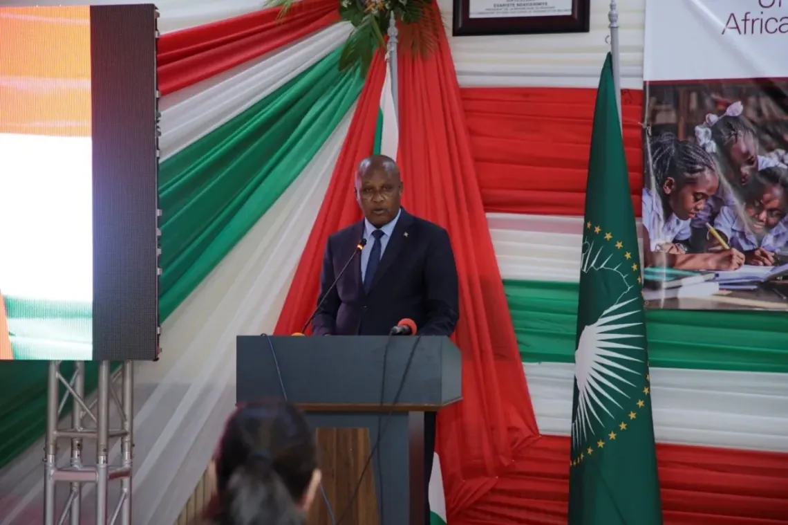 H.E. Prosper Bazombanza, Vice President of the Republic of Burundi, delivering his opening address at PANCOGEd2.