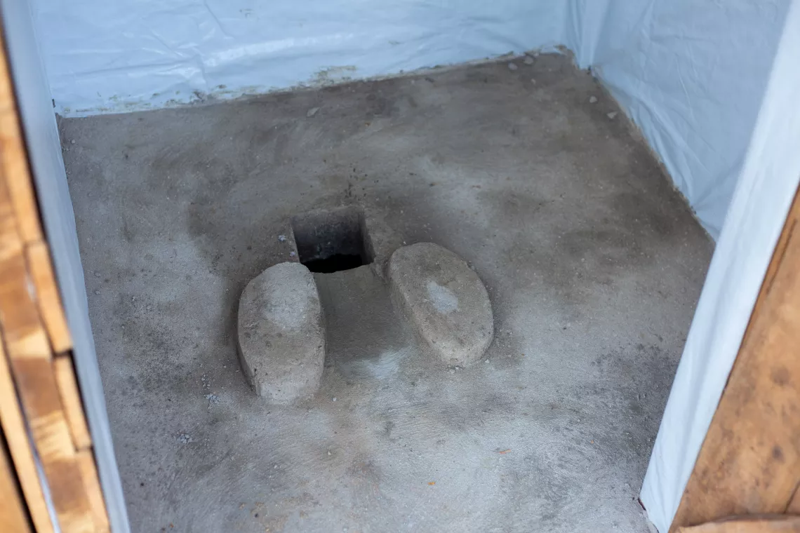 Nouvelle latrine construite