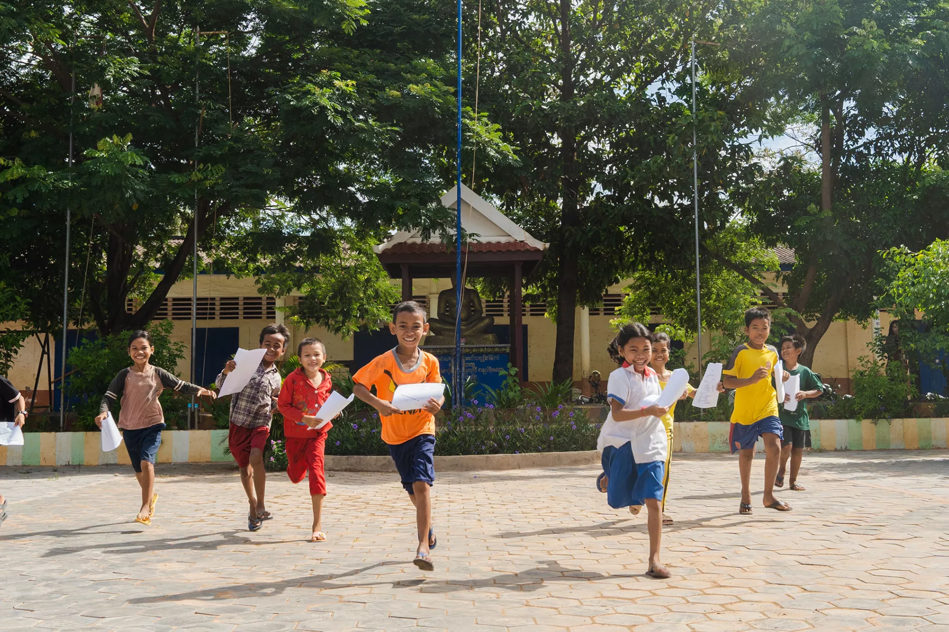 Children at Wat Chak Primary School, Siem Reap Province.