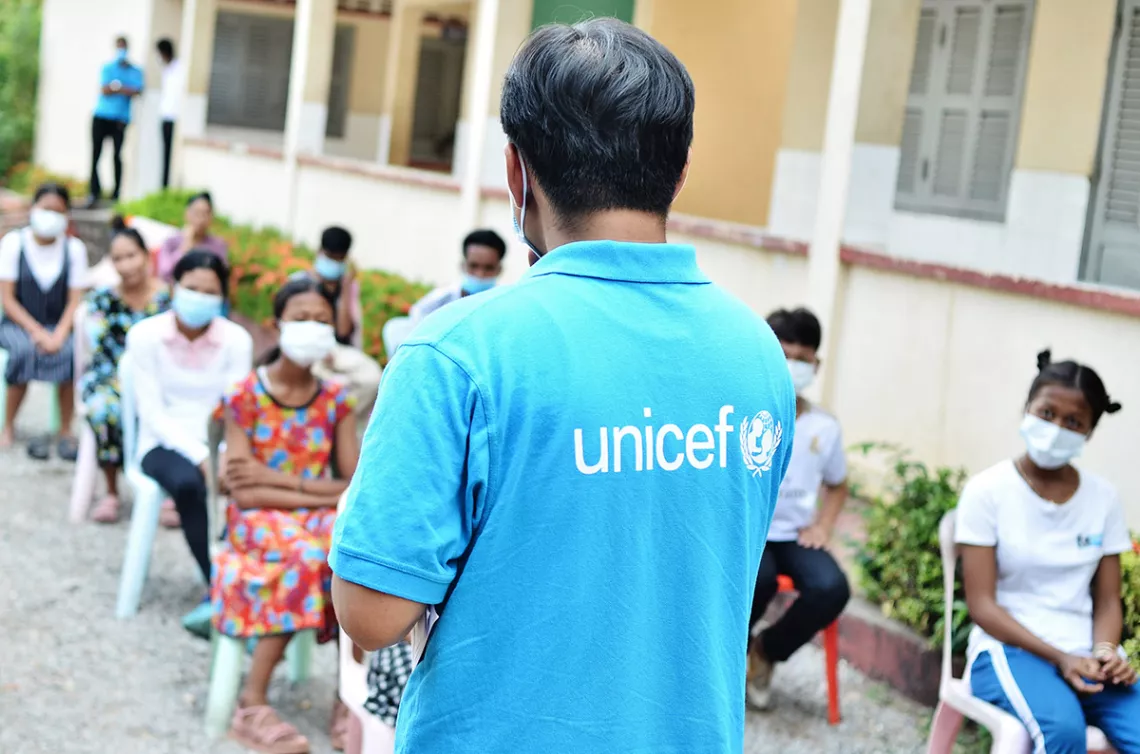 UNICEF staff talked to children to find out challenges vulnerable children in residential care facilities have and support they need. 