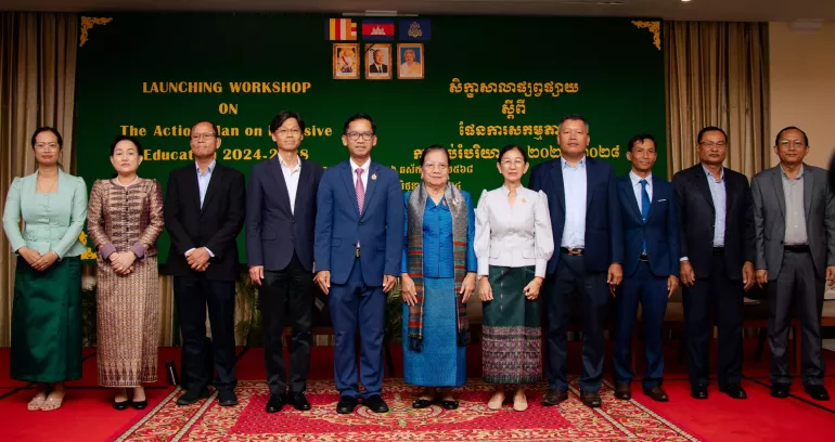 The Ministry of Education, Youth and Sport, with support from UNICEF, officially launched the Inclusive Education Action Plan 2024-2028