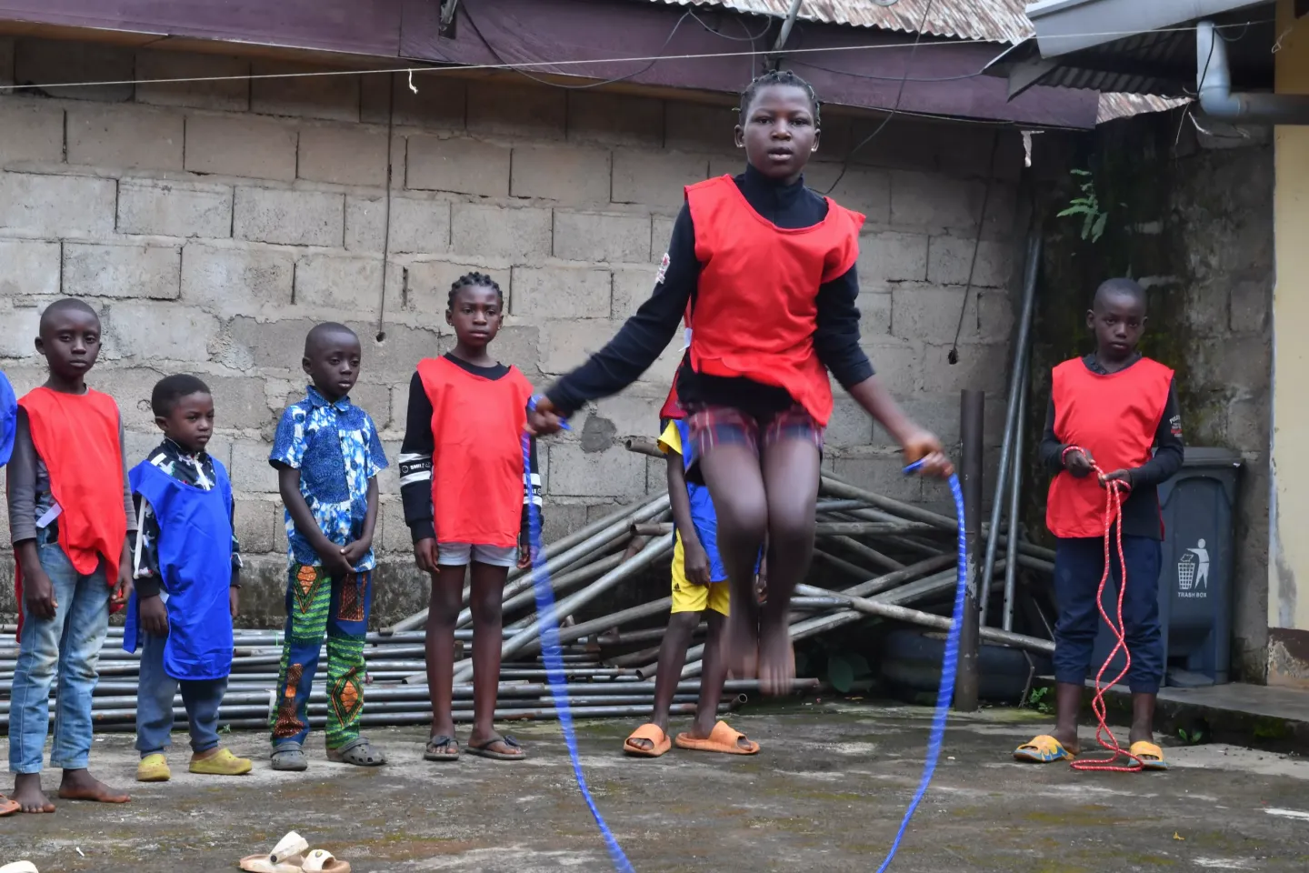 children playing in the  south west Cameroon