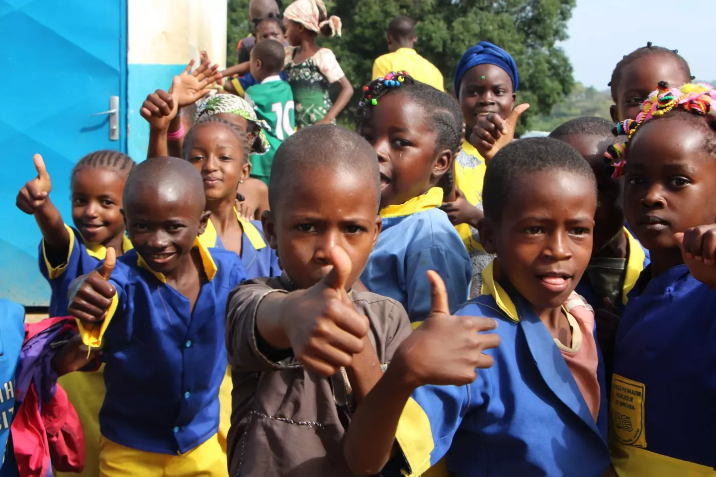 happy children in Bertoua
