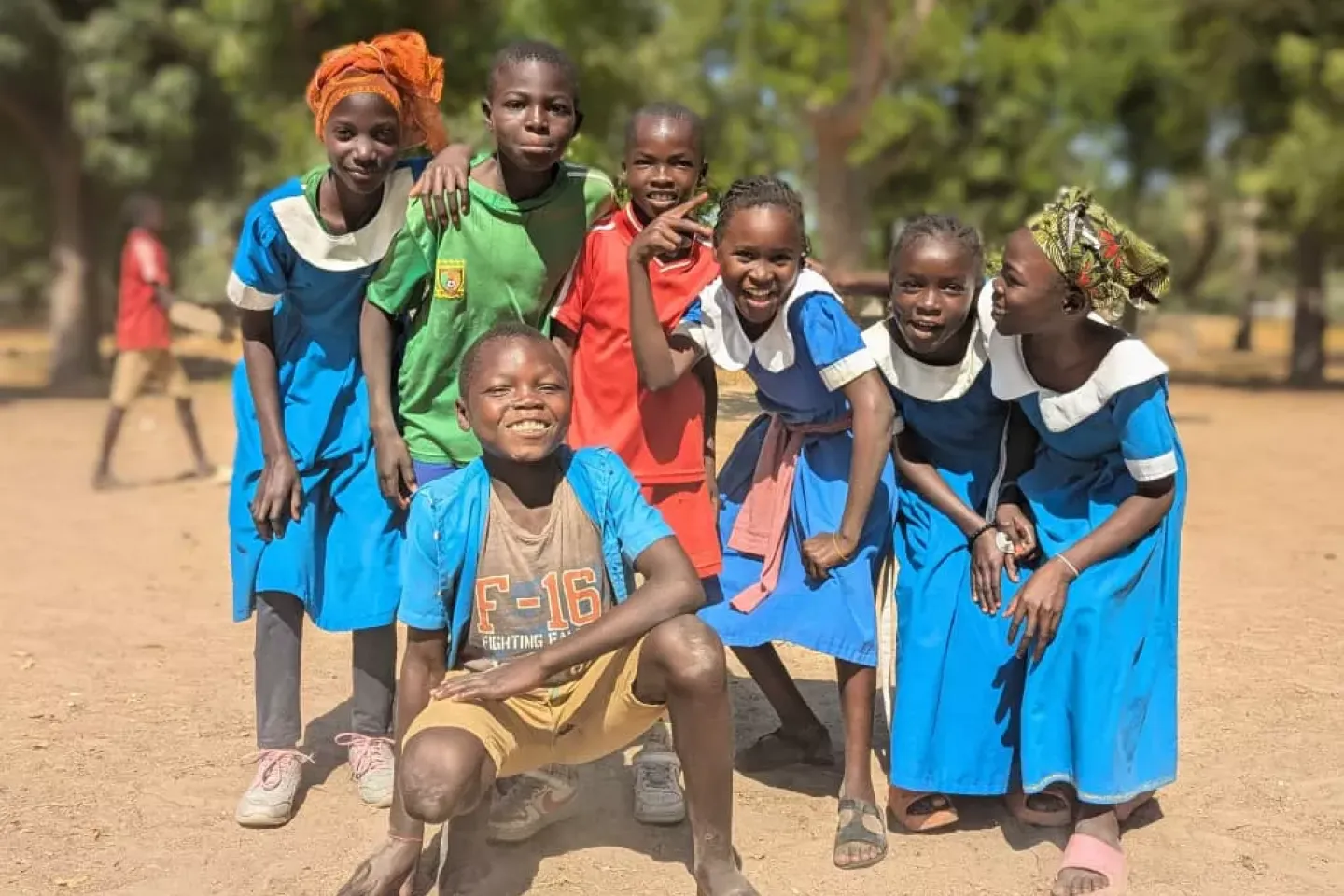 children playing in a schoolin the far north Cameroon