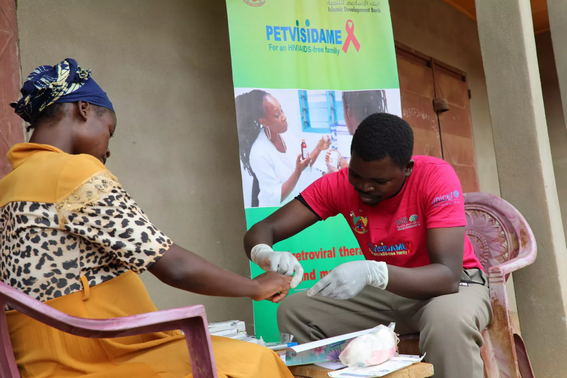 Test de d&eacute;pistage de VIH &agrave; Garoua Boulai