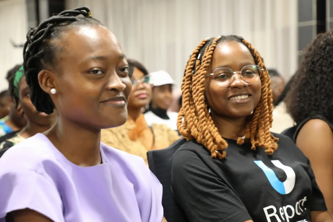 Andrea seated among participants during MA COTA mentorship programme event in Yaound&eacute;