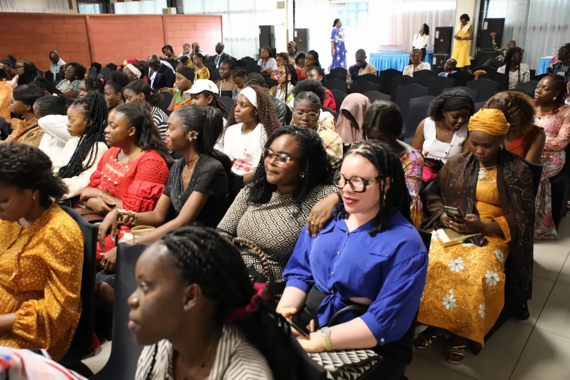Audience seated at MA COTA mentorship programme event in Yaound&eacute;