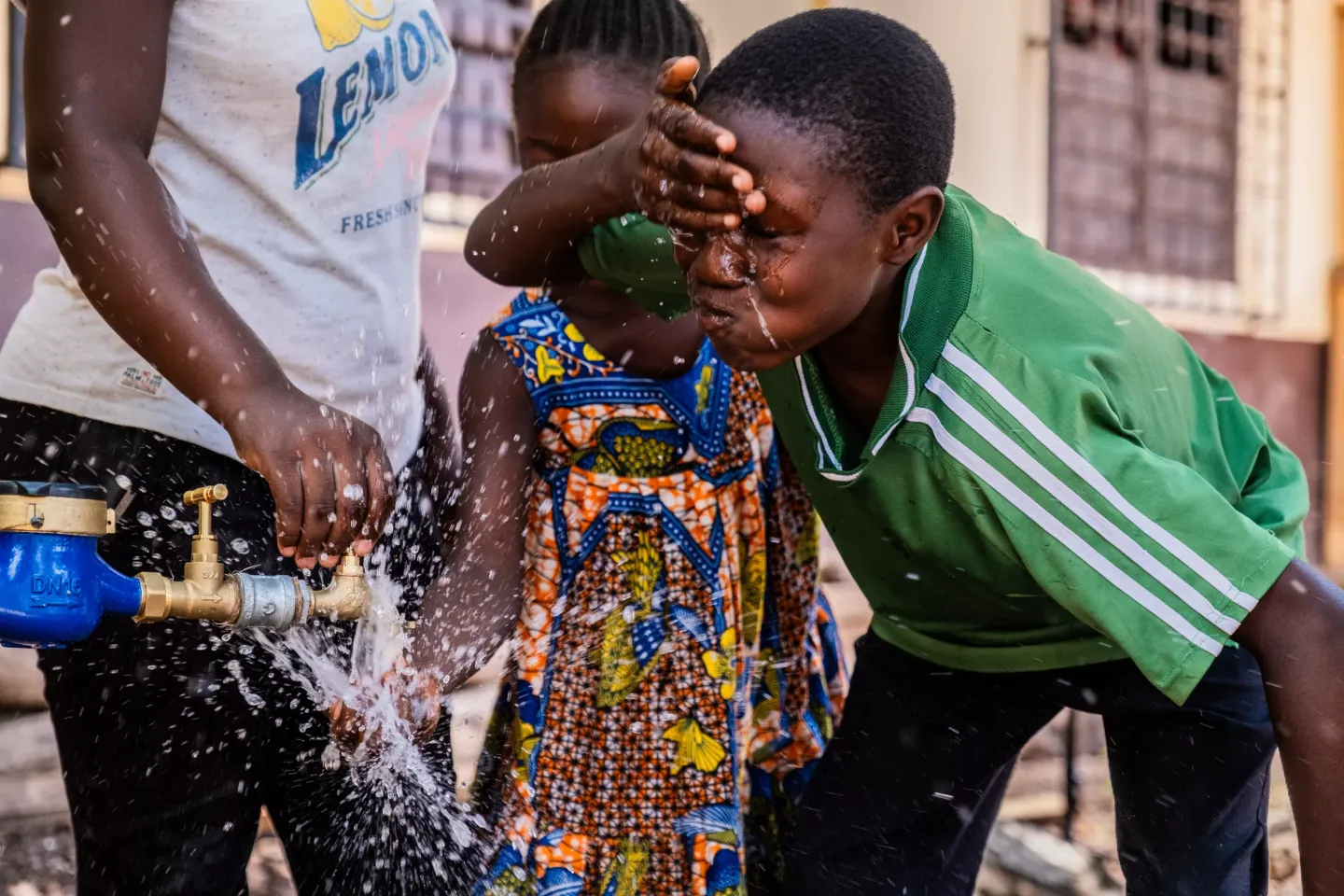 Water outlets in Bangui's neighbourhoods