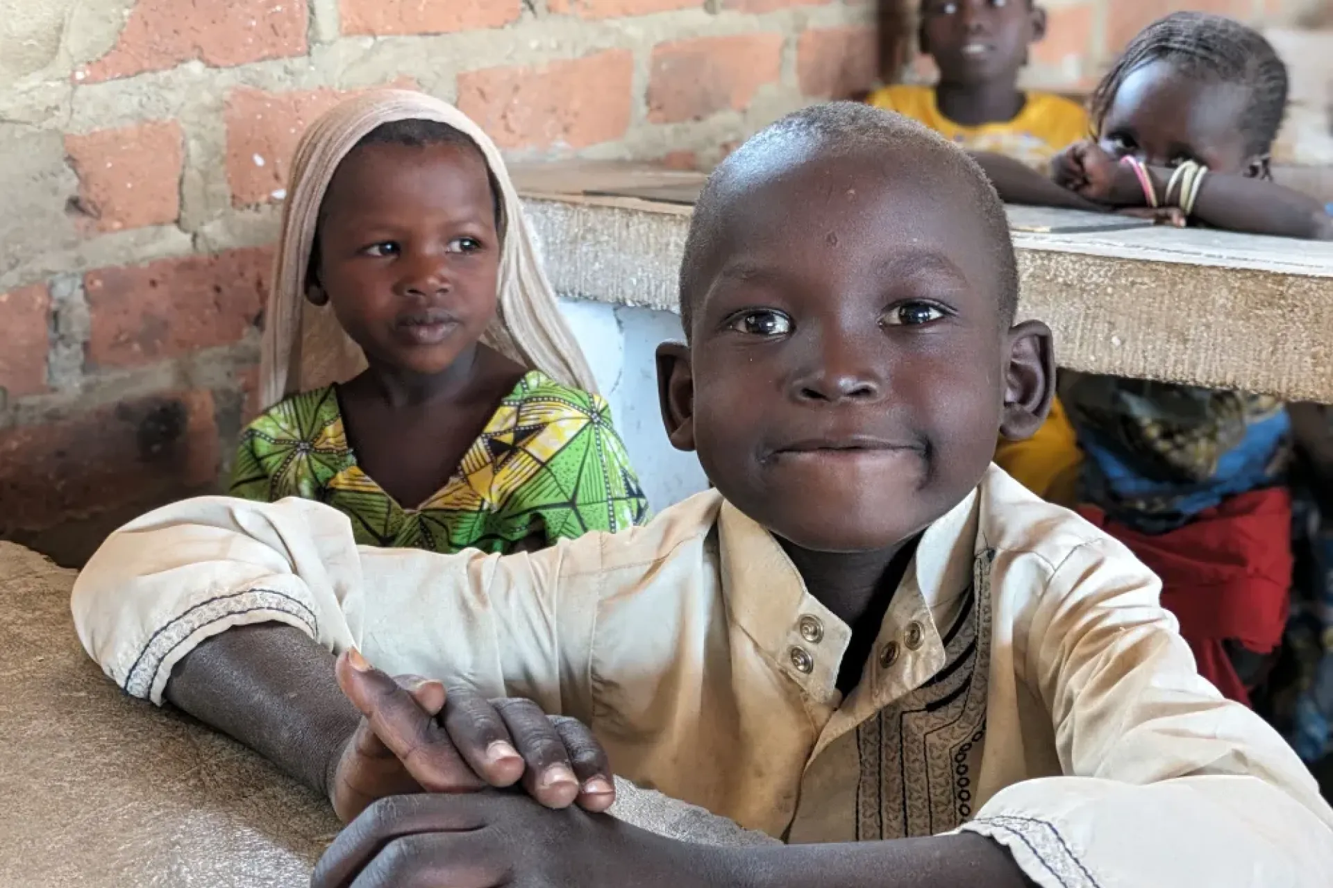  Motesh, a Sudanese refugee, attends primary school in Korsi. 