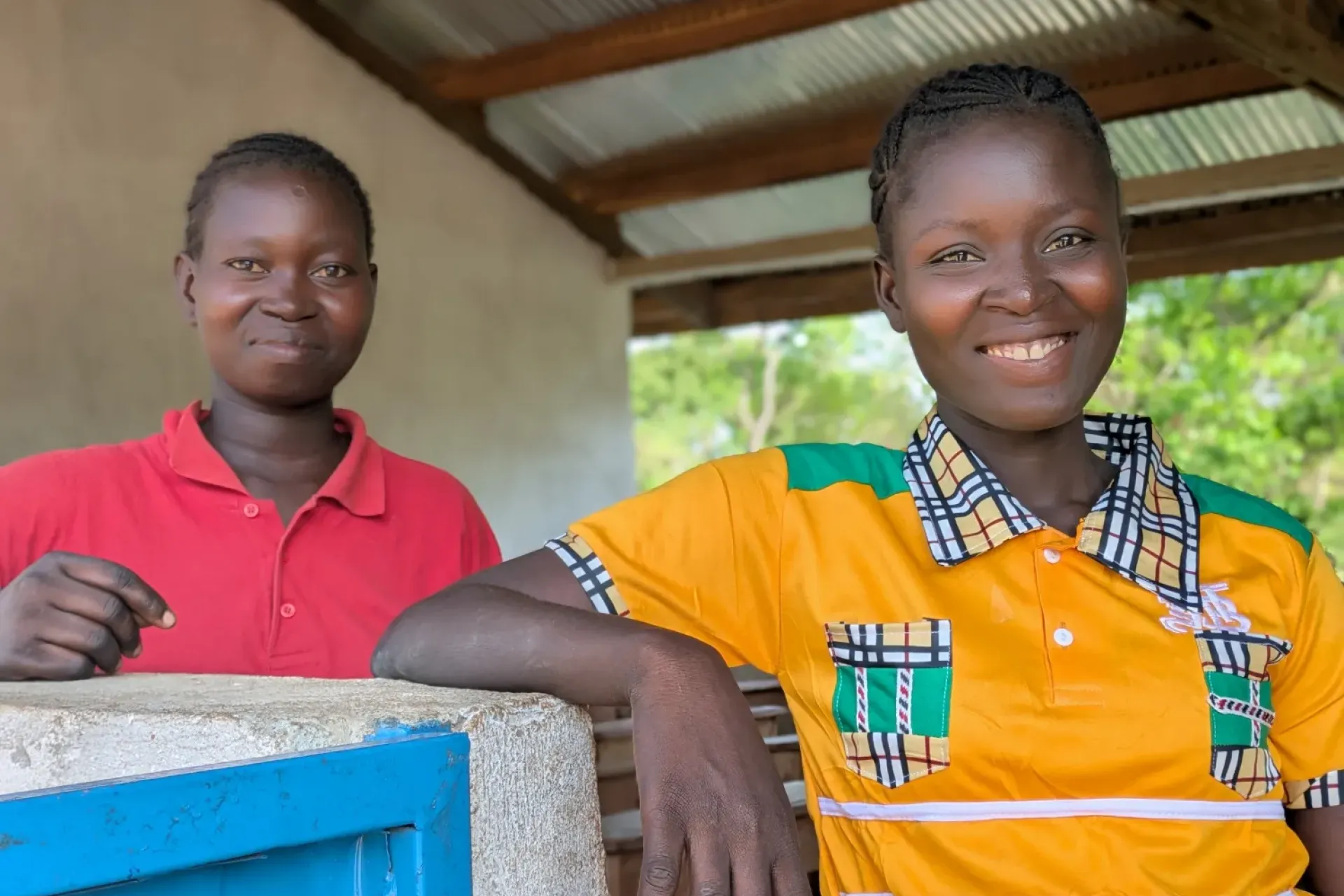 Fanni and Auxilia want to become volunteer teachers to support girls at Ndjaendola Primary school.  