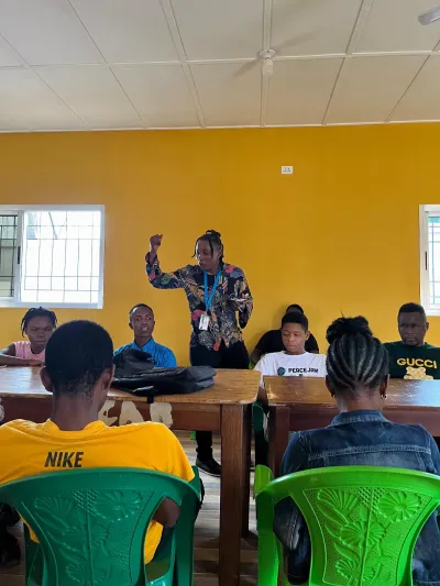 Matenneh Kimberlyn Barmoh in the classroom 