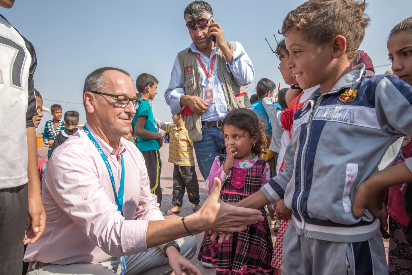 UNICEF staff-Child