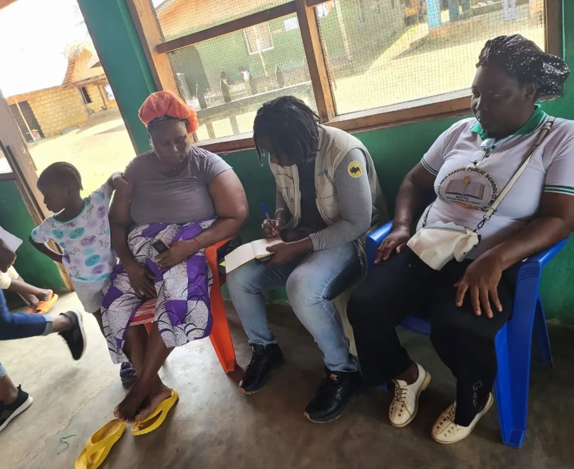 Matenneh Kimberlyn Barmoh is visiting families 