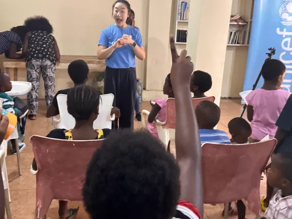 MiRi Seo: Especialista de Educaci&oacute;n de la oficina de UNICEF Guinea Ecuatorial basada en Malabo.