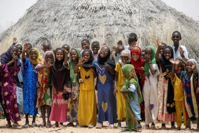 Children in the Kanem Province, northern Chad. 