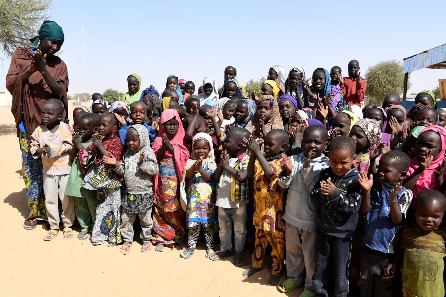 Des enfants du camp des r&eacute;fugi&eacute;s de Dar es salam 