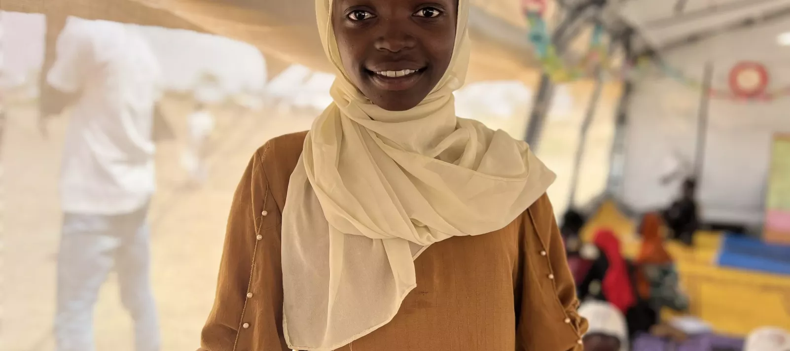 Malaaz, une r&eacute;fugi&eacute;e soudanaise.
