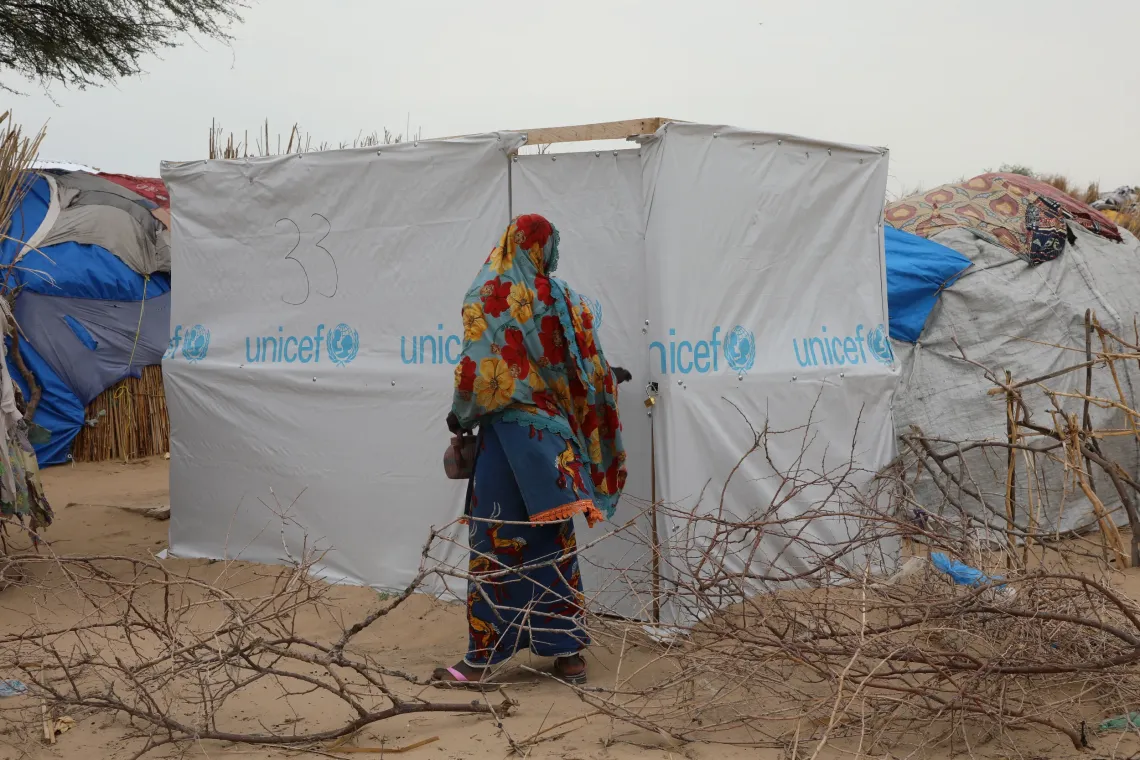 The latrines and shower facilities provide much-needed relief for Howa and other displaced families, while preserving their dignity and helping protect their health.