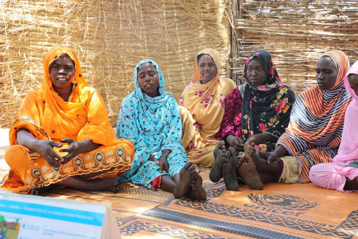 Women participating in an awareness session.
