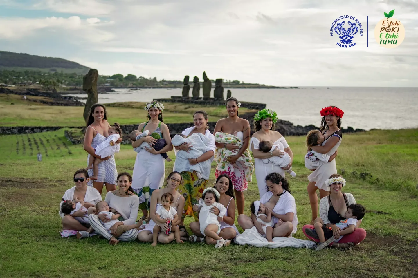mam&aacute;s lactantes en Rapa Nui