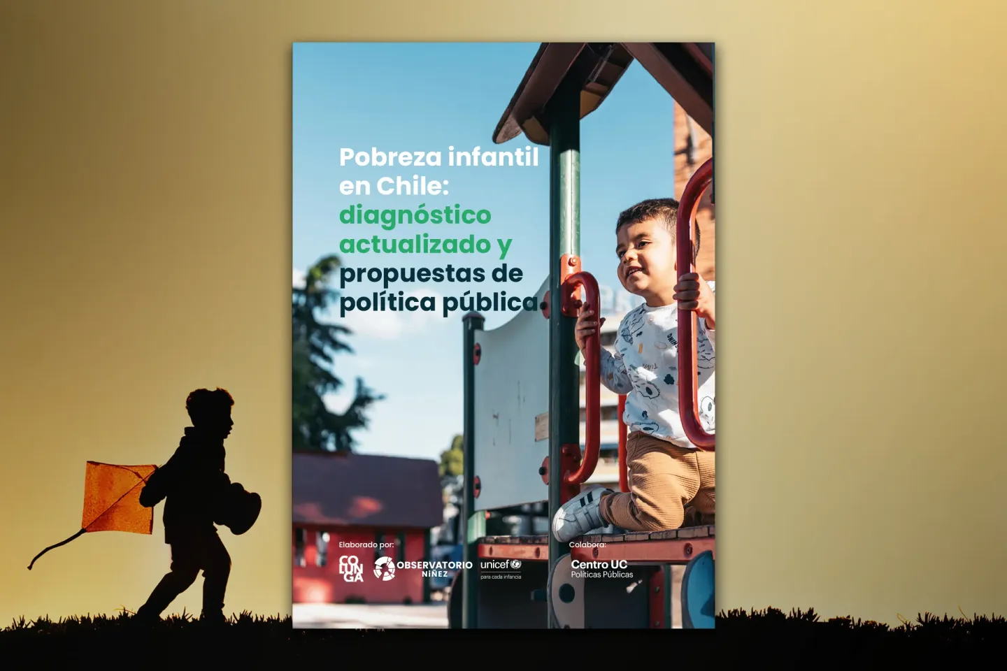 Portada de publicaci&oacute;n con un ni&ntilde;o en un juego infantil