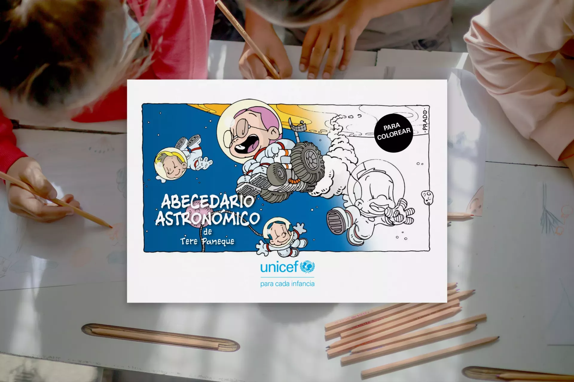 Abecedario Astronomico Tere Paneque para colorear