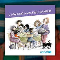 La violencia le hace mal a la familia