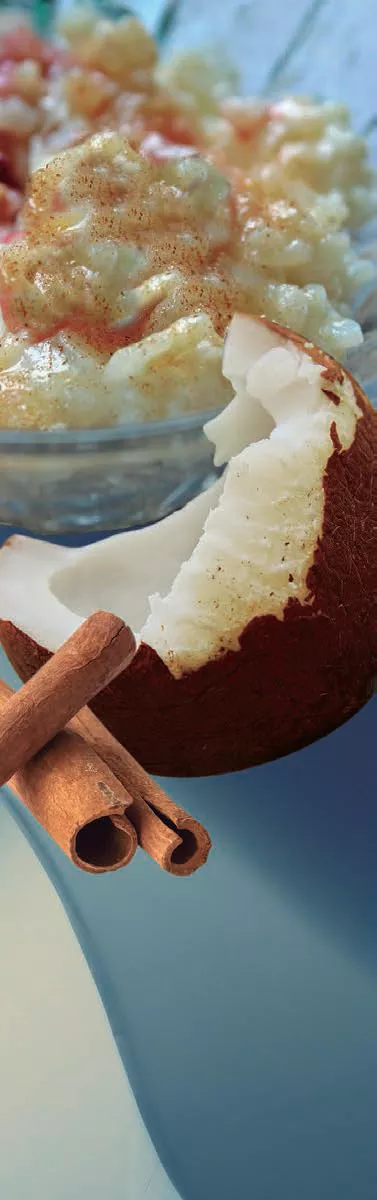 Arroz con coco y leche