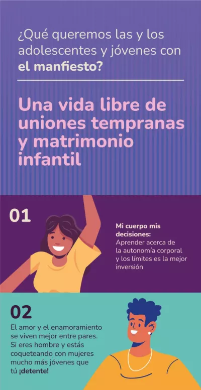 Una vida libre de uniones tempranas y matrimonio infantil