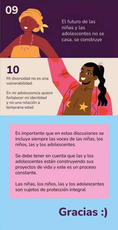 el futuro de las ni&ntilde;as y adolescentes no se casa, se construye