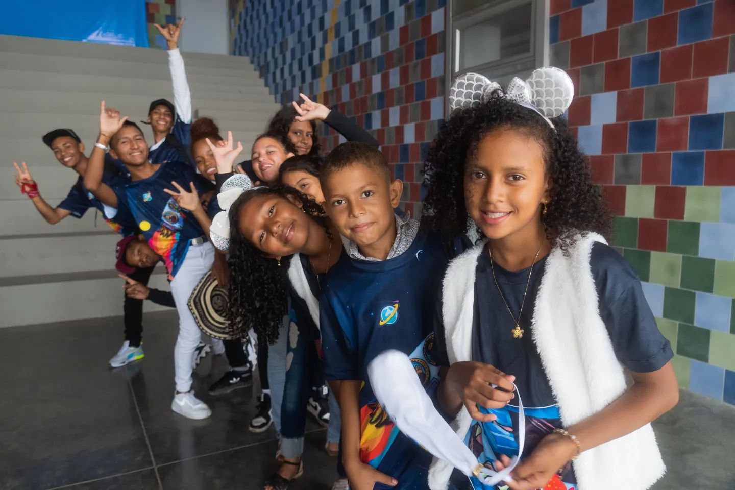 Ni&ntilde;os y ni&ntilde;as participantes del proyecto ComunidadES en Atl&aacute;ntico