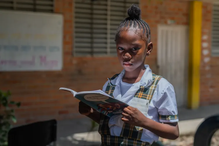 Estudiante de primaria en el Choc&oacute;