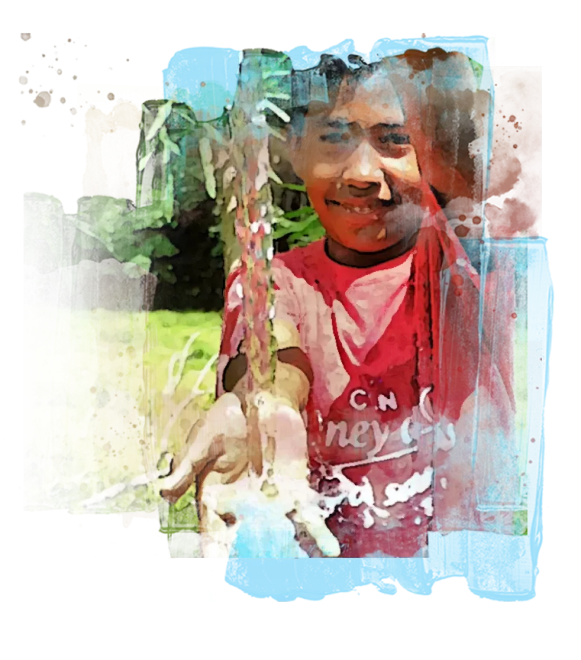 ni&ntilde;o sonriendo