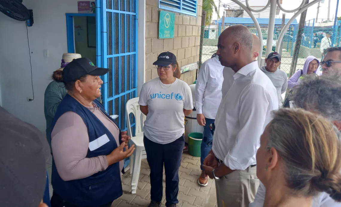 Visita del ministro de desarrollo internacional de Canada, Ahmed Hussen, a Paraguachon, La Guajira