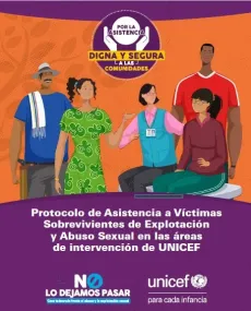 Protocolo de Asistencia a V&iacute;ctimas Sobrevivientes de Explotaci&oacute;n y Abuso Sexual de las &aacute;reas de intervenci&oacute;n de UNICEF