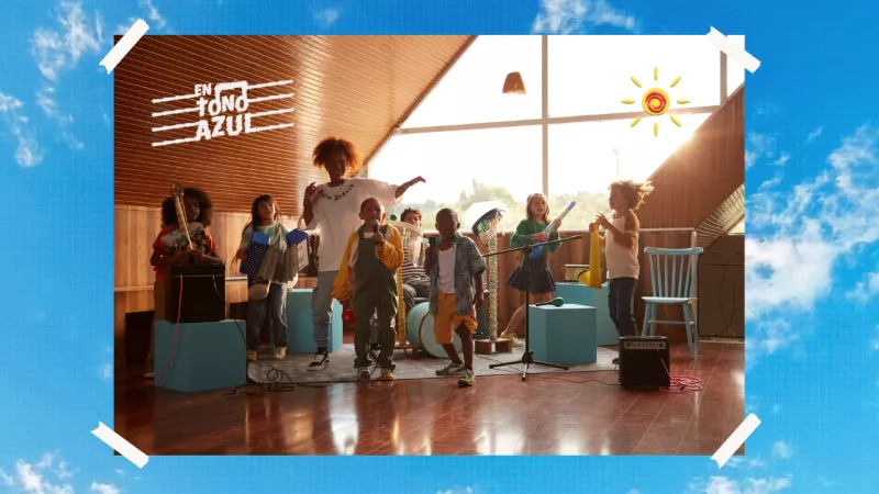 Portada del video En tono azul, la canci&oacute;n de la campa&ntilde;a del d&iacute;a de la infancia de UNICEF