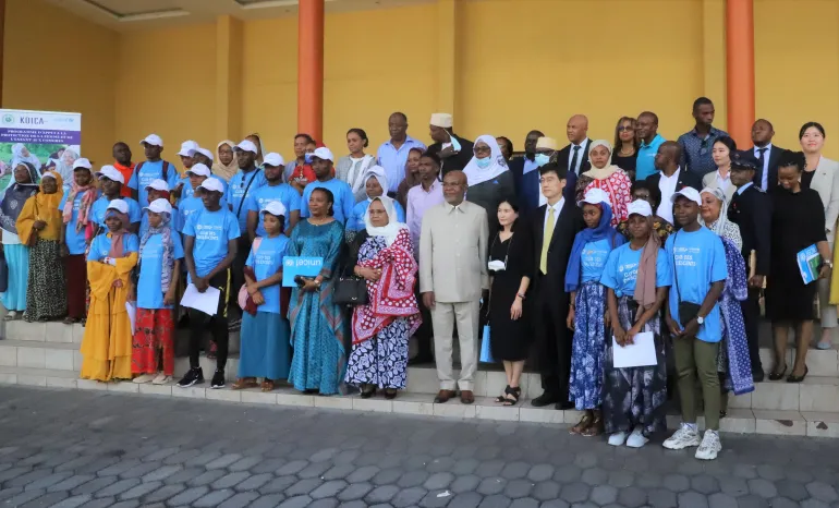 Ceremonie lancement  projet protection des enfants et des femmes